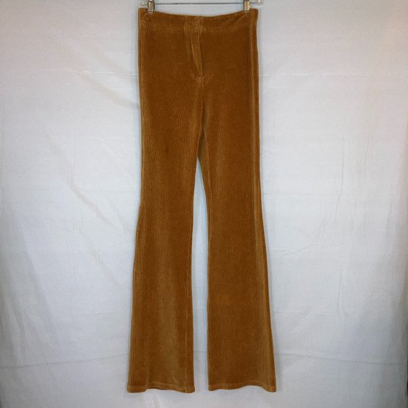 Emory Park Rust Stretch Corduroy Womens Flare Leg Pants Size S - Picture 3 of 13